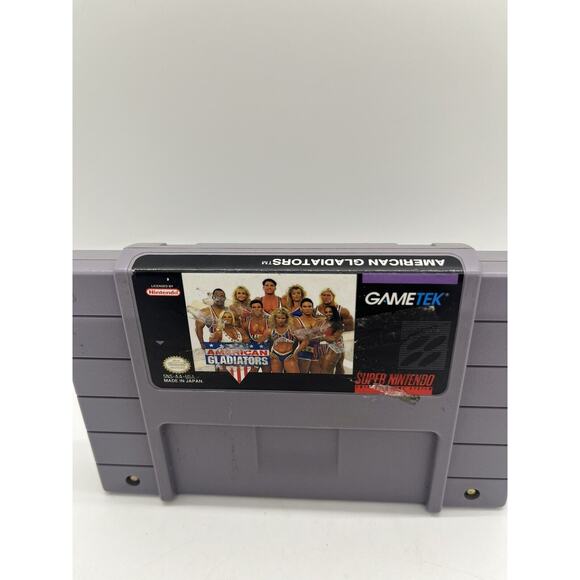 American Gladiators (Super Nintendo Entertainment System, 1993) Cartridge Only - Picture 2 of 6